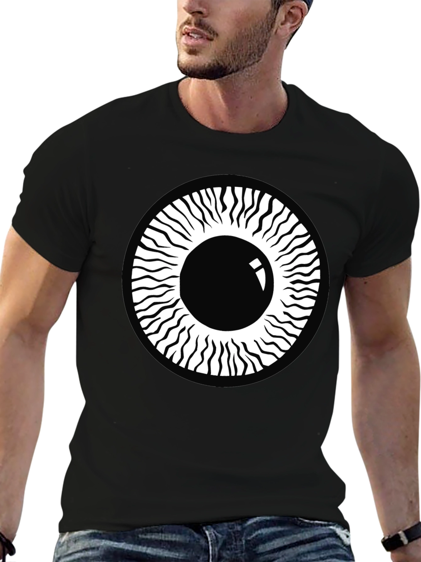 Eye Graphic Black T-Shirt - Modern Style