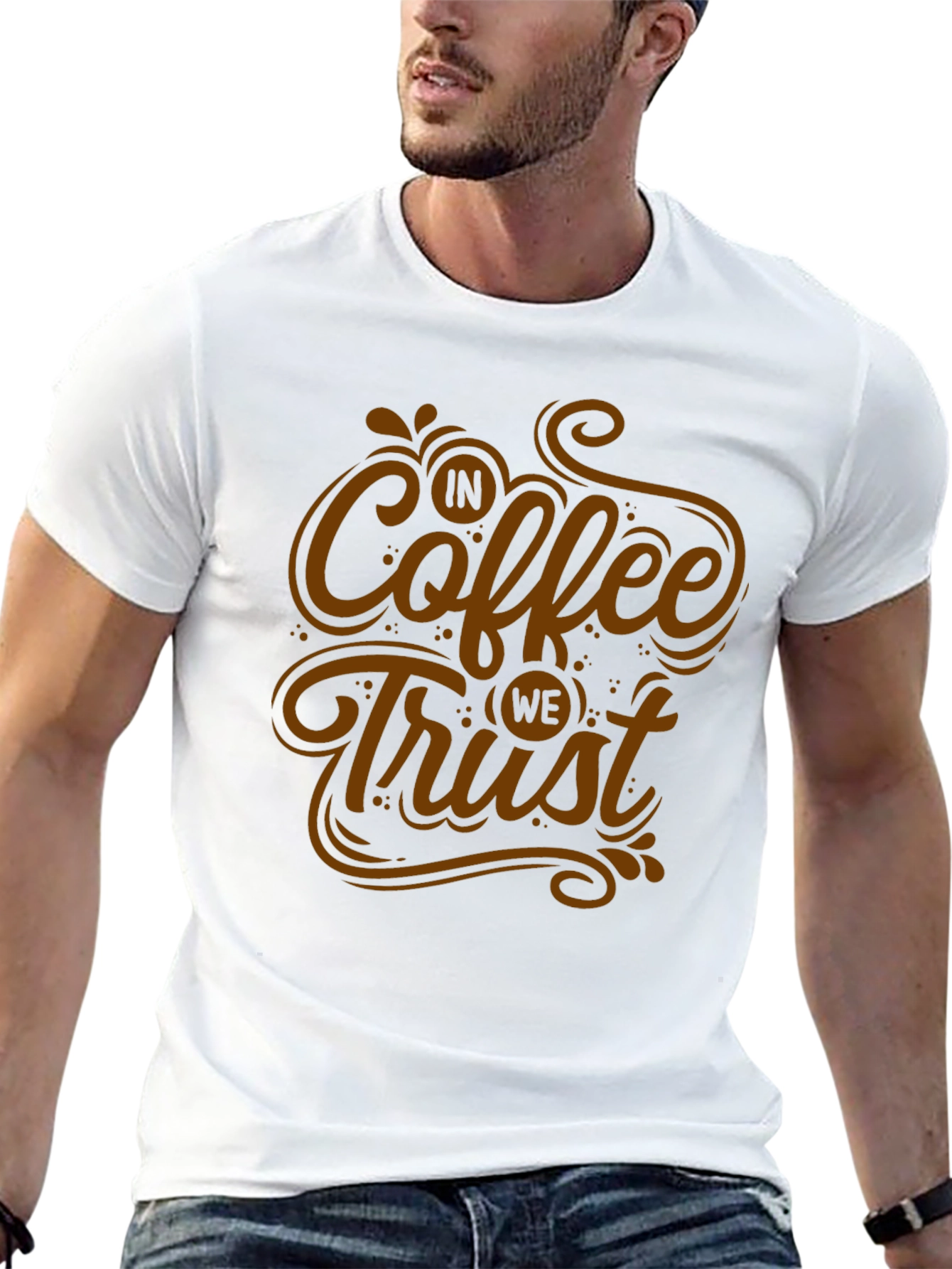In Coffee We Trust T-Shirt - Graphic Tee