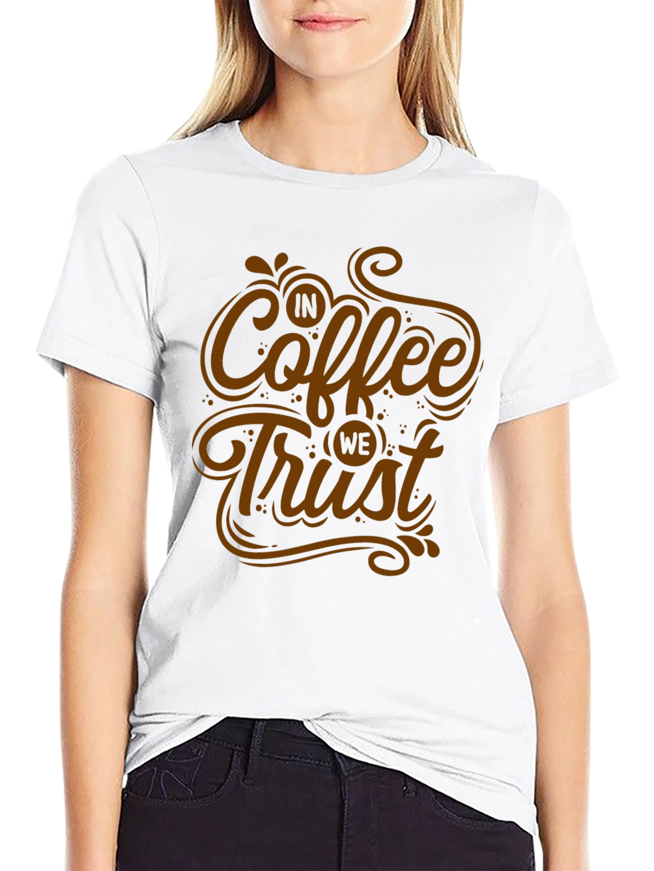 In Coffee We Trust T-Shirt - Graphic Tee