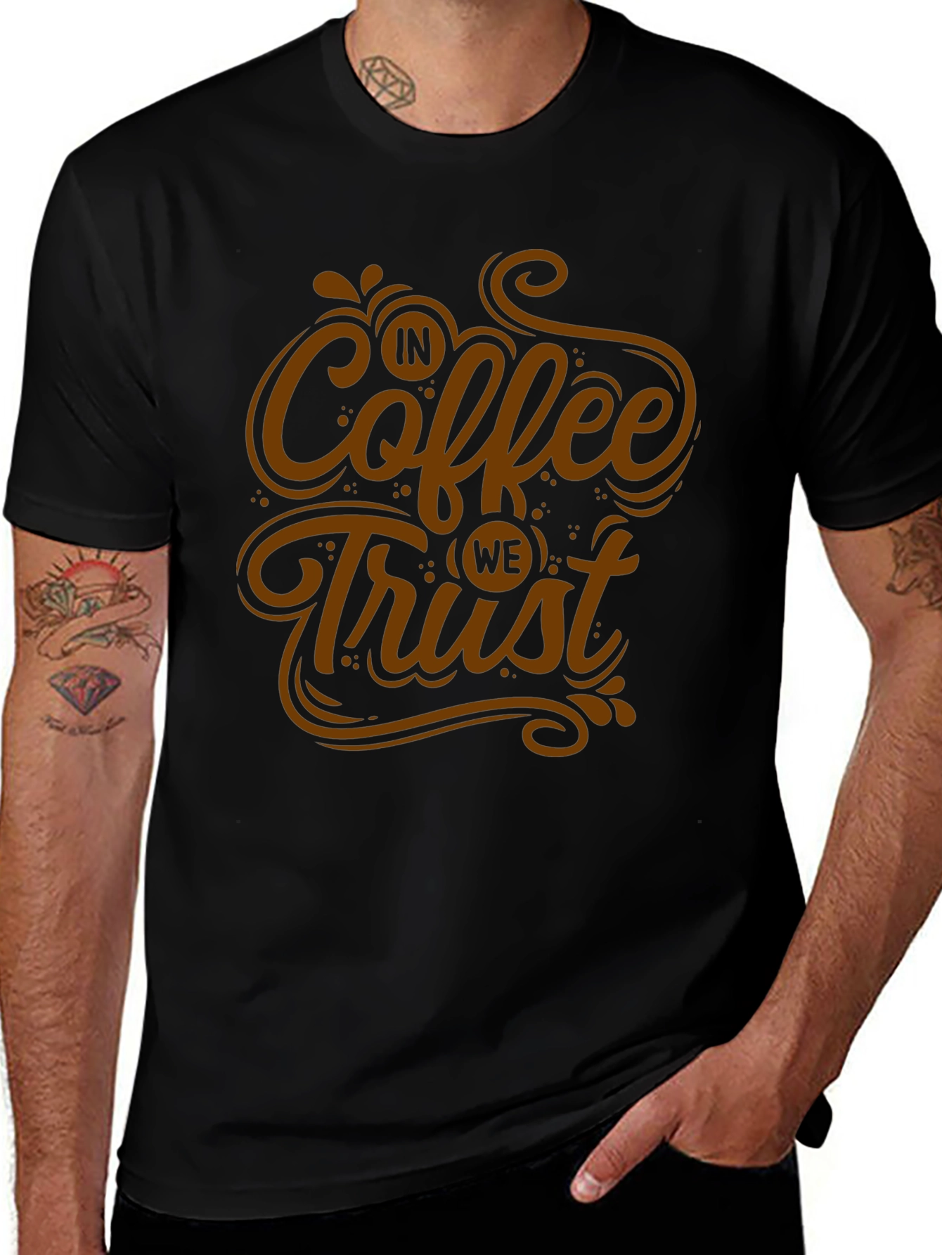 In Coffee We Trust T-Shirt - Graphic Tee