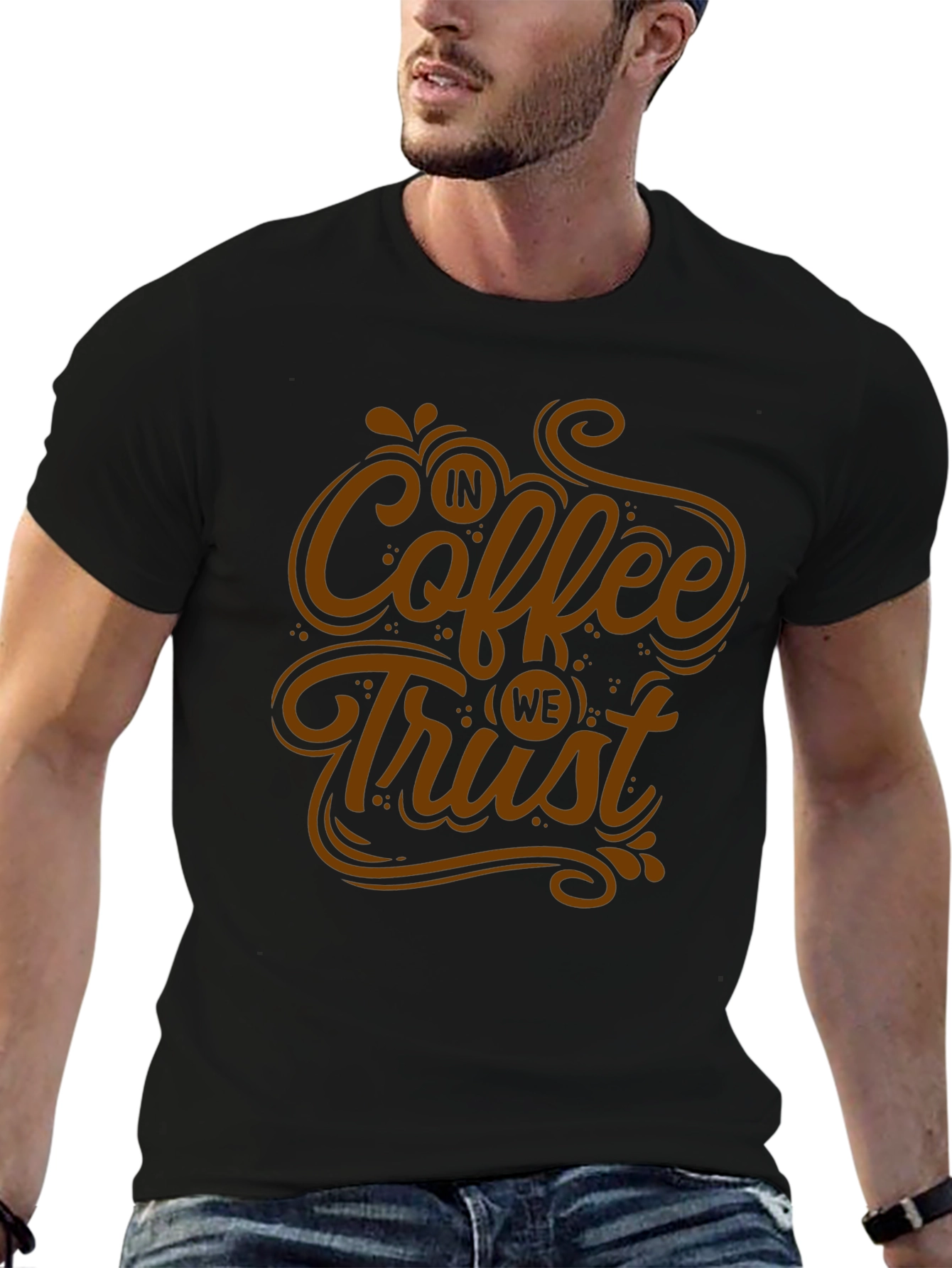 In Coffee We Trust T-Shirt - Graphic Tee