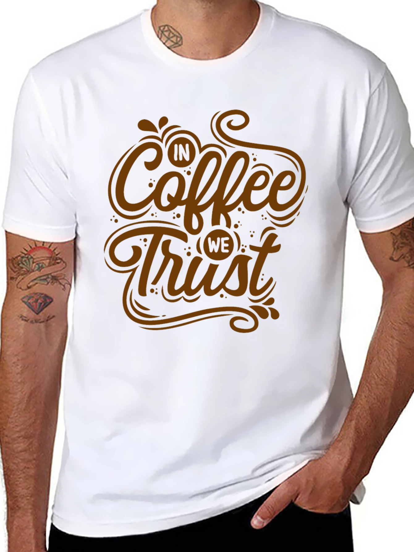 In Coffee We Trust T-Shirt - Graphic Tee