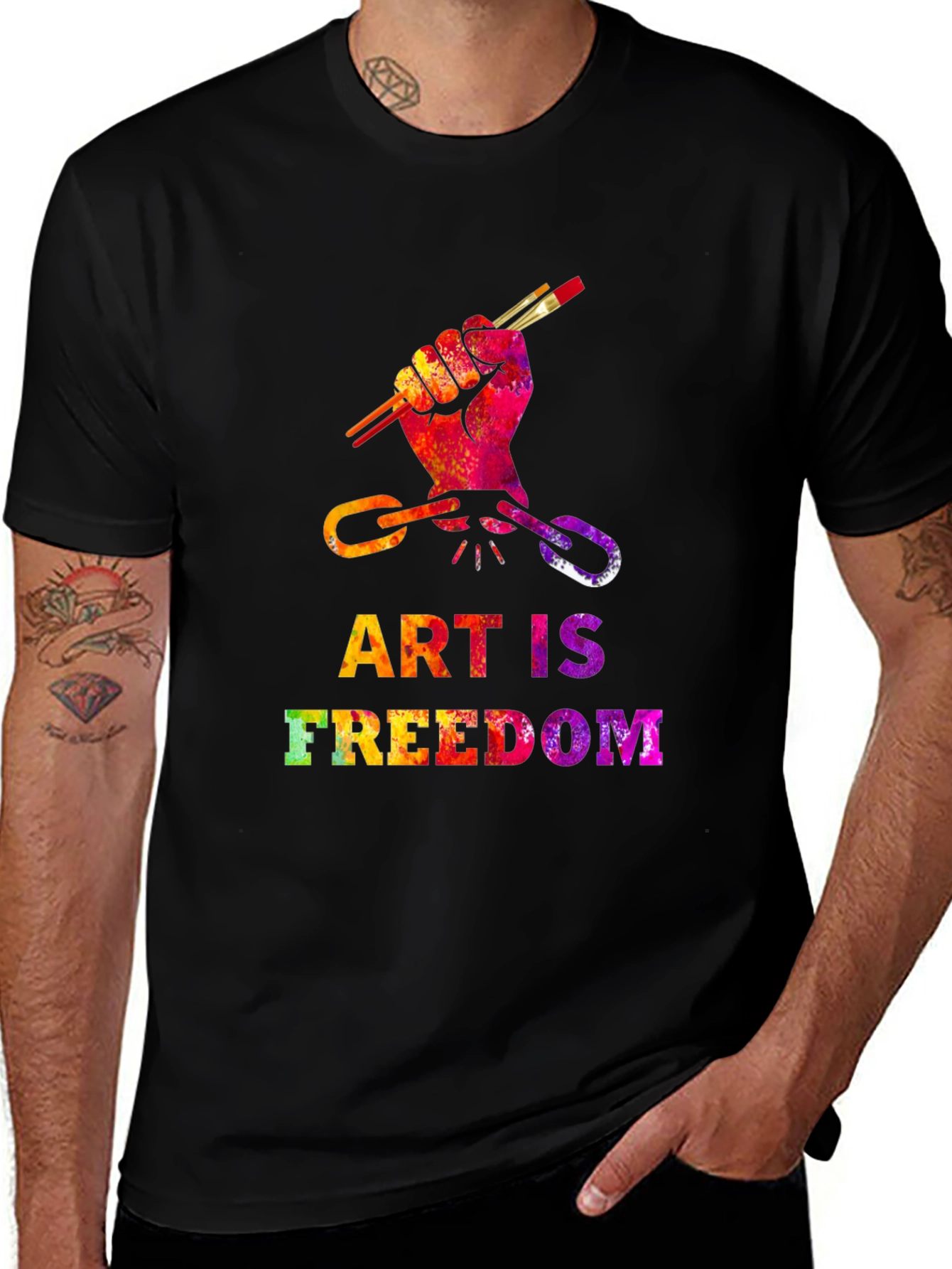 Art Is Freedom Graphic T-Shirt