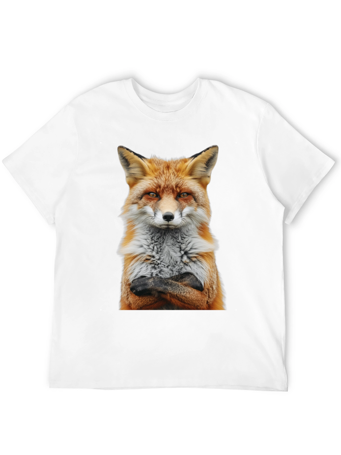 Fox with Attitude Graphic Tee - Cool Animal Shirt