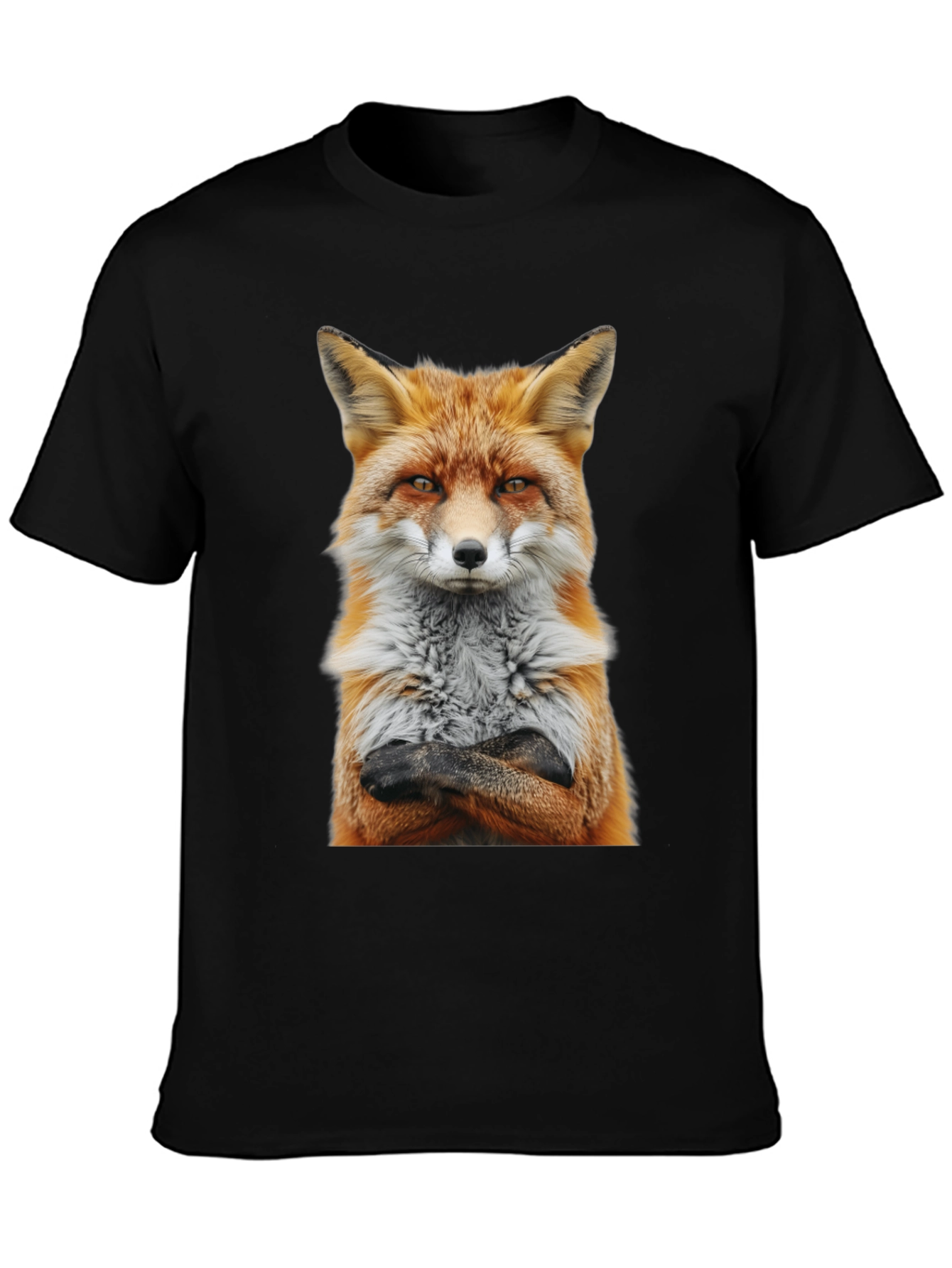 Fox with Attitude Graphic Tee - Cool Animal Shirt