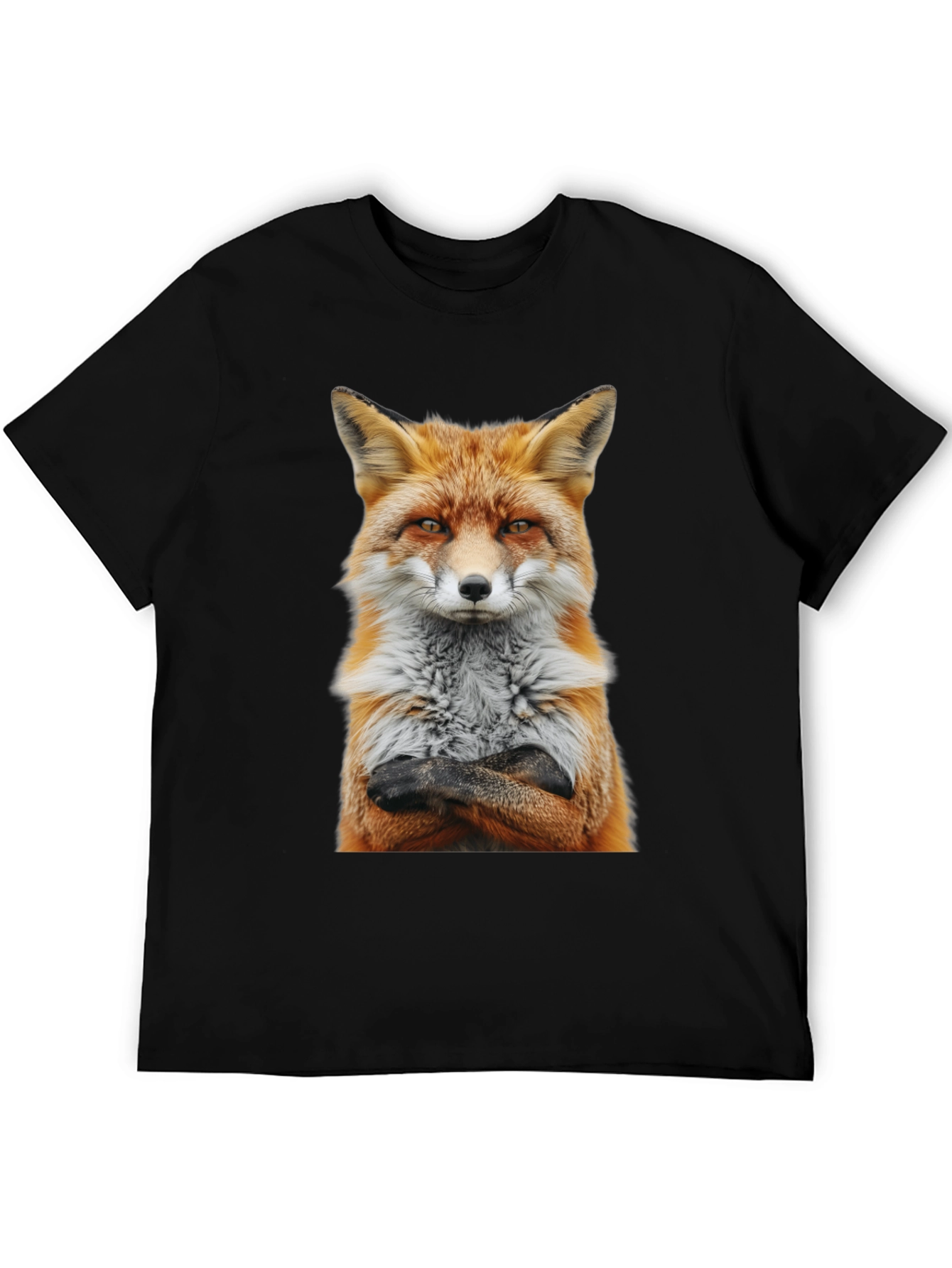 Fox with Attitude Graphic Tee - Cool Animal Shirt