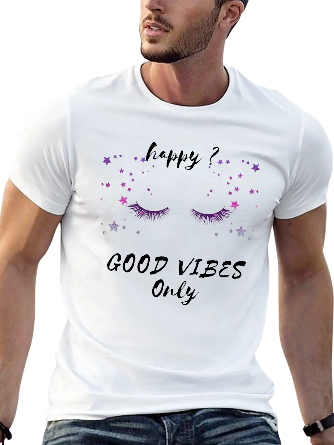 Happy Vibes Graphic T-Shirt