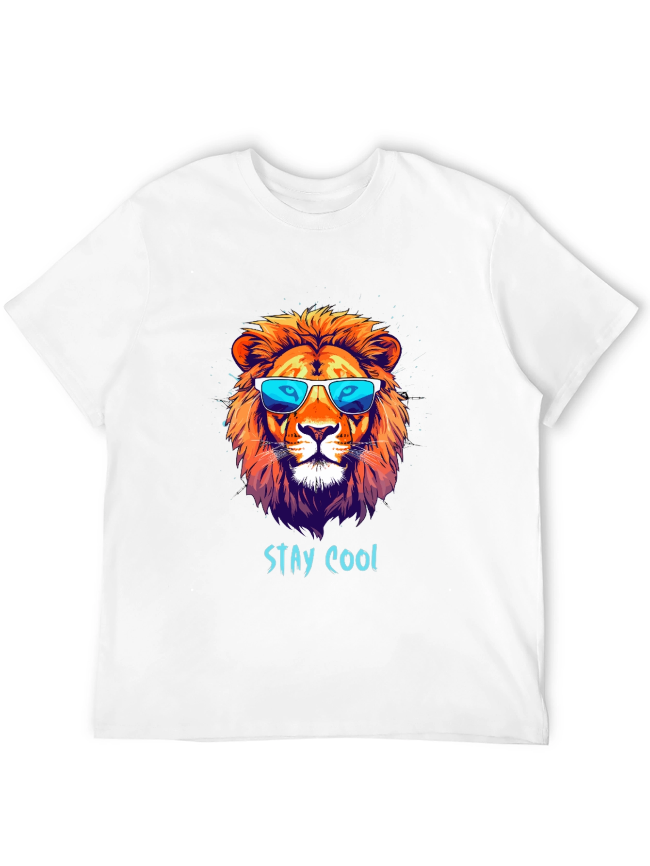 Cool Lion Graphic T-Shirt - Stay Cool