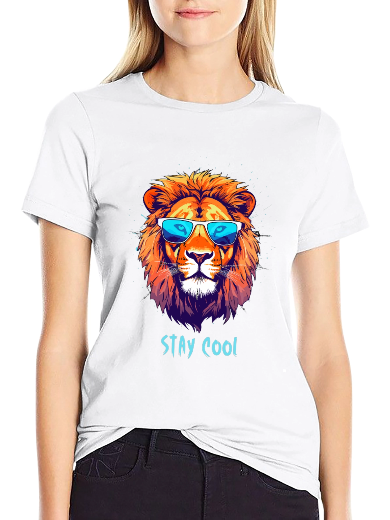Cool Lion Graphic T-Shirt - Stay Cool