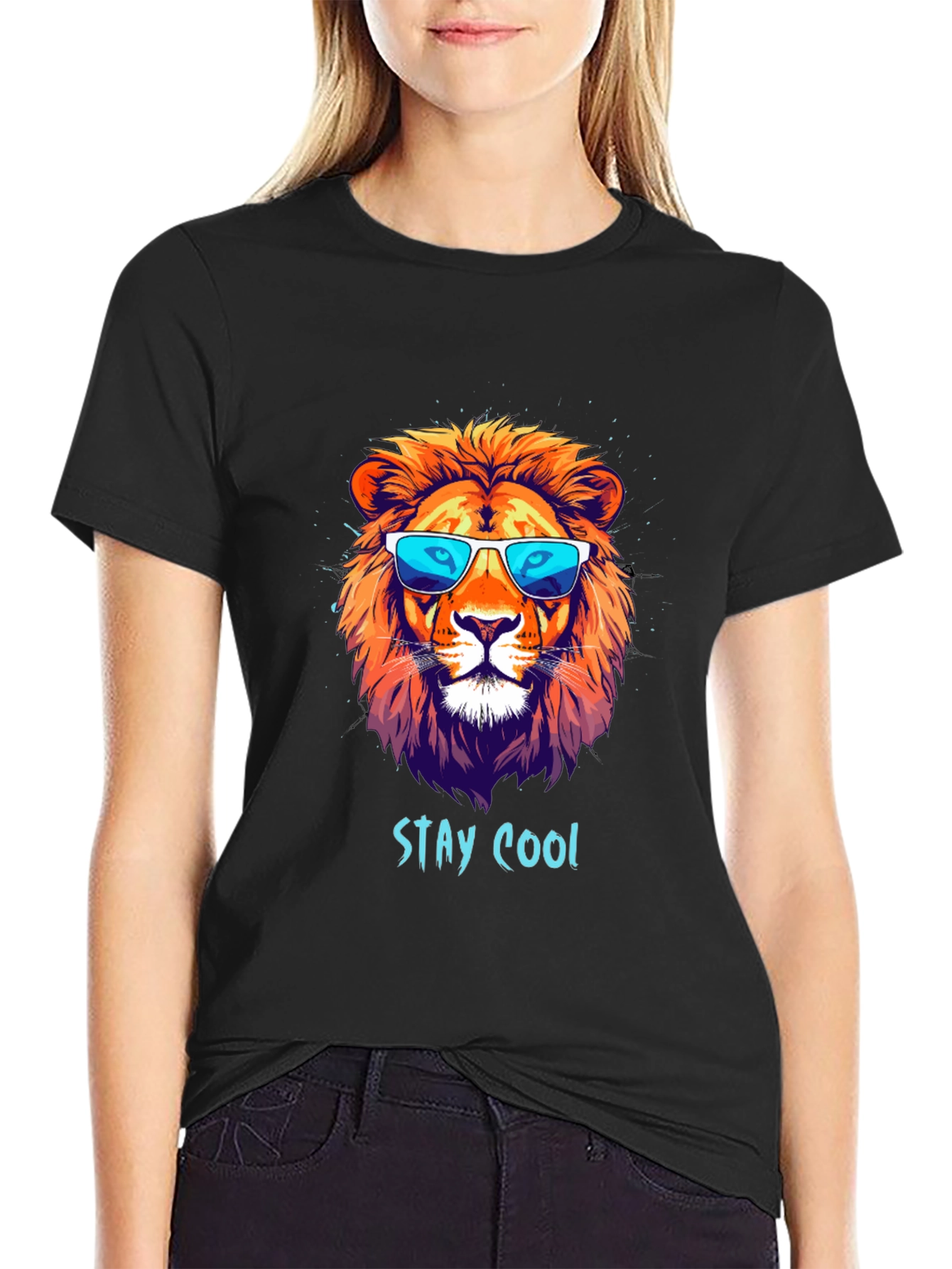 Cool Lion Graphic T-Shirt - Stay Cool