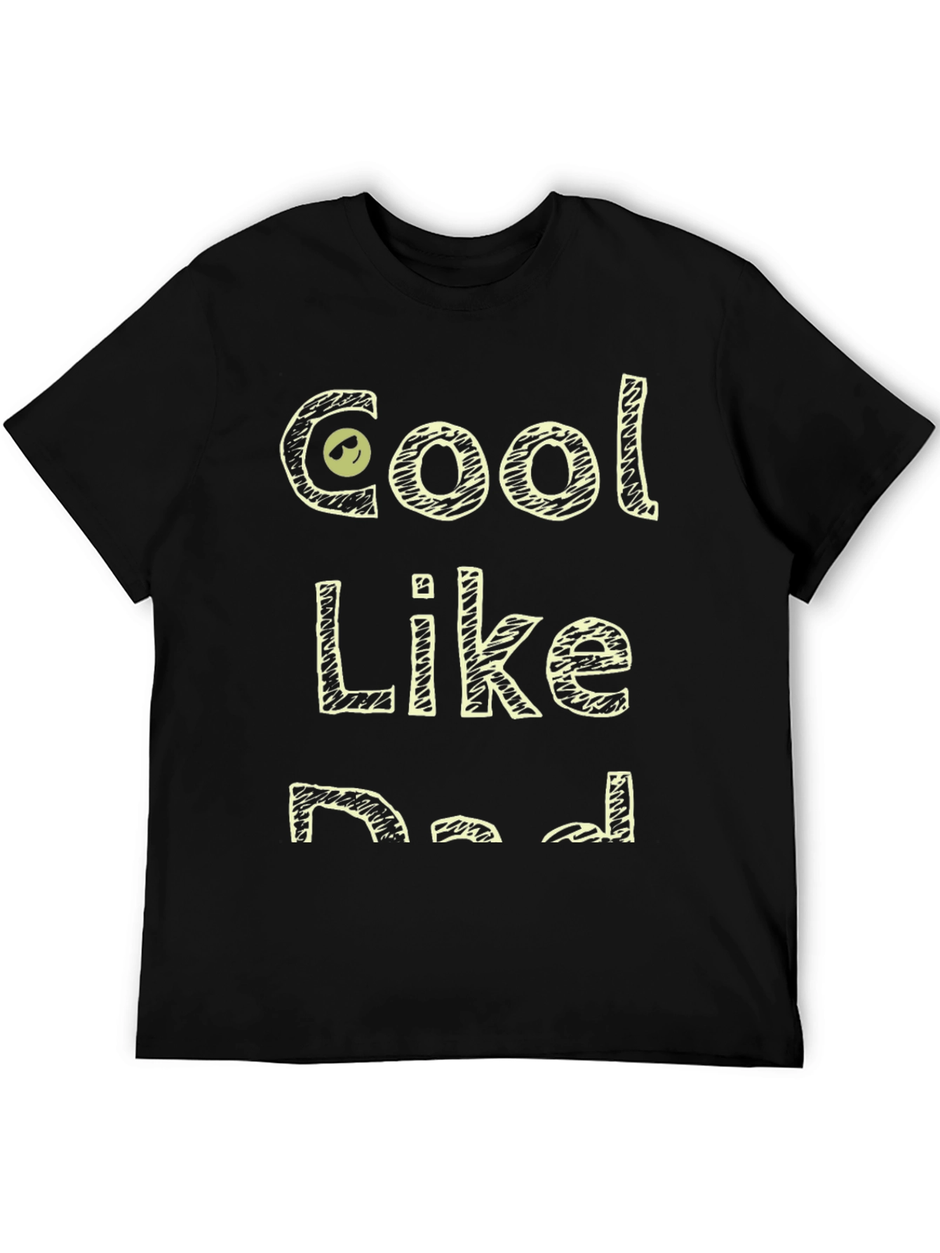 Cool Like Dad Black Graphic T-Shirt