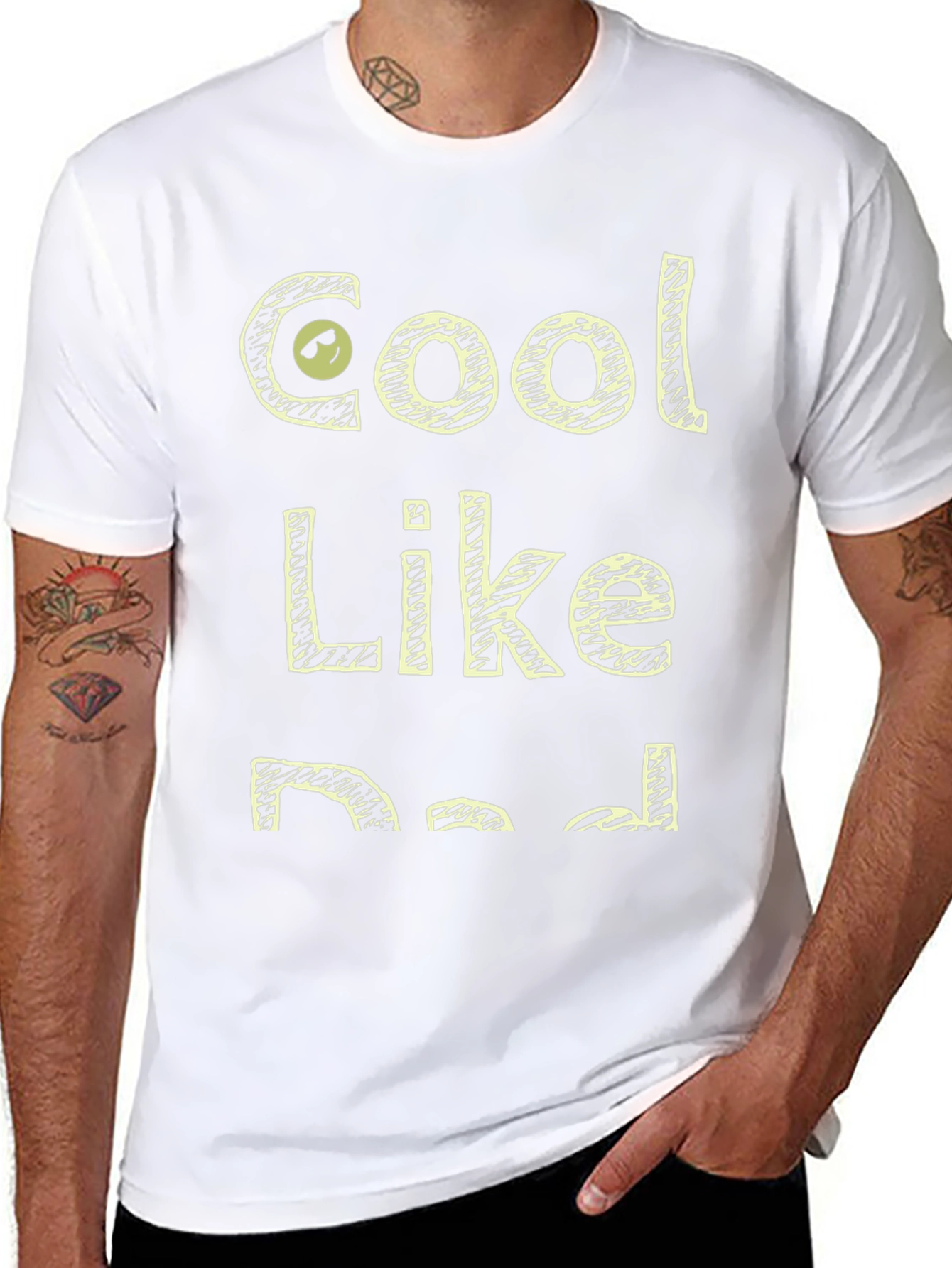 Cool Like Dad Black Graphic T-Shirt