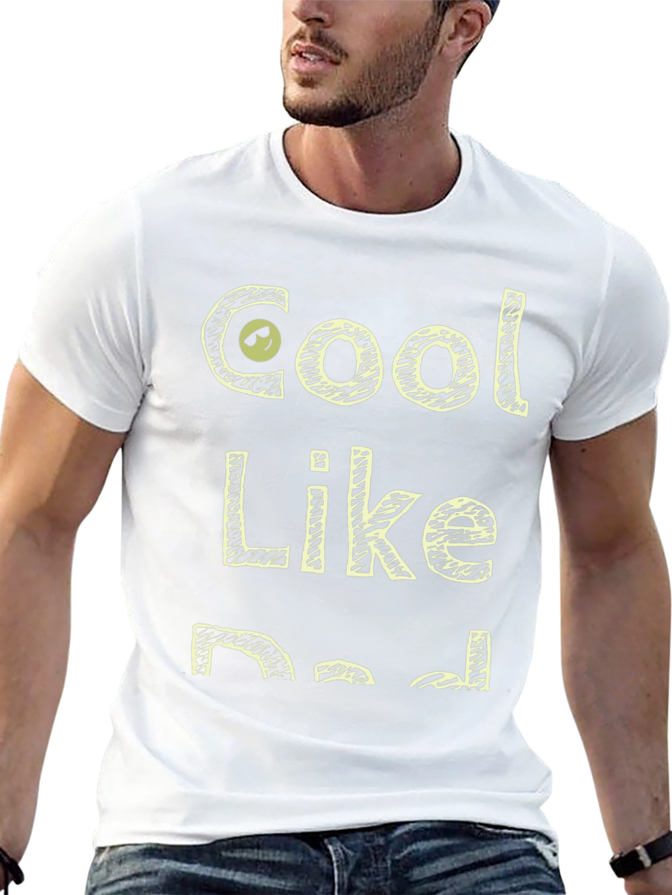 Cool Like Dad Black Graphic T-Shirt