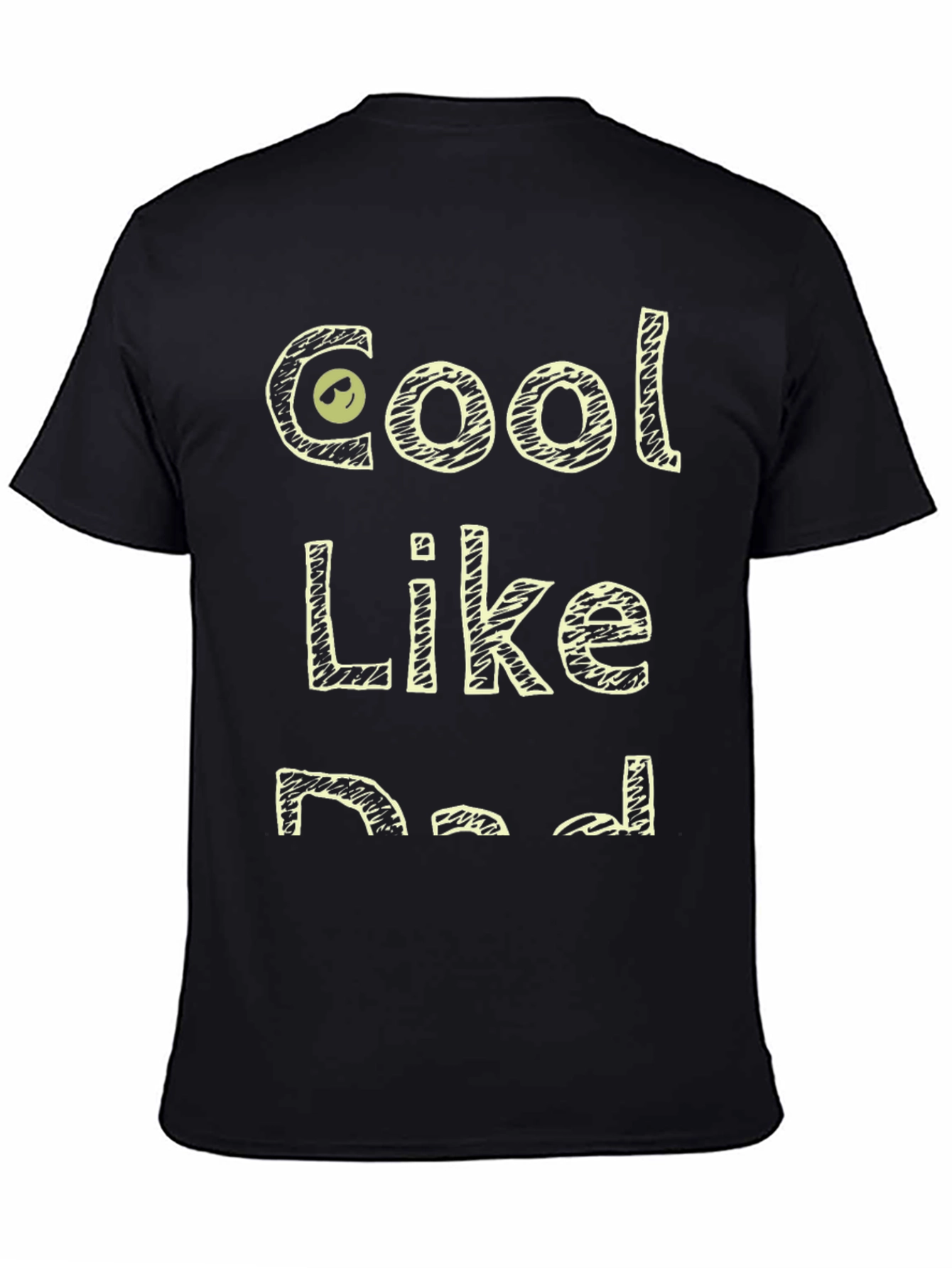 Cool Like Dad Black Graphic T-Shirt