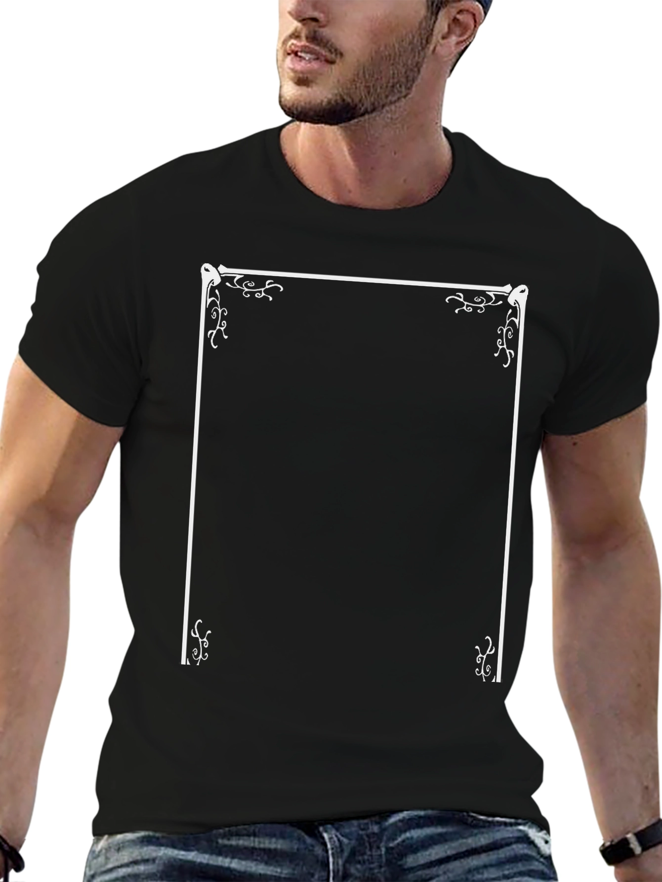 Elegant Frame Black Tee