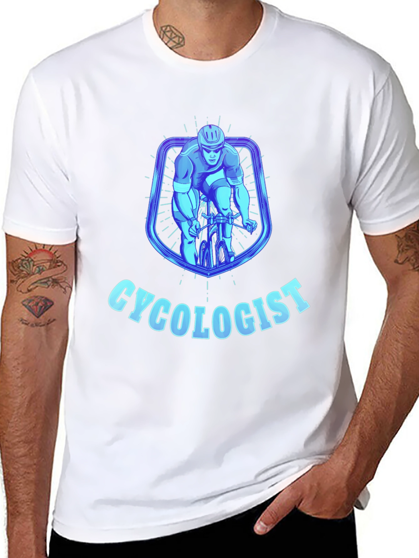 Cyclologist Graphic T-Shirt - Cycling Enthusiast Tee