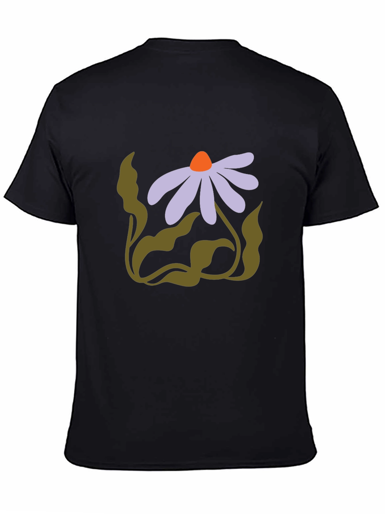 Floral Graphic Black T-Shirt