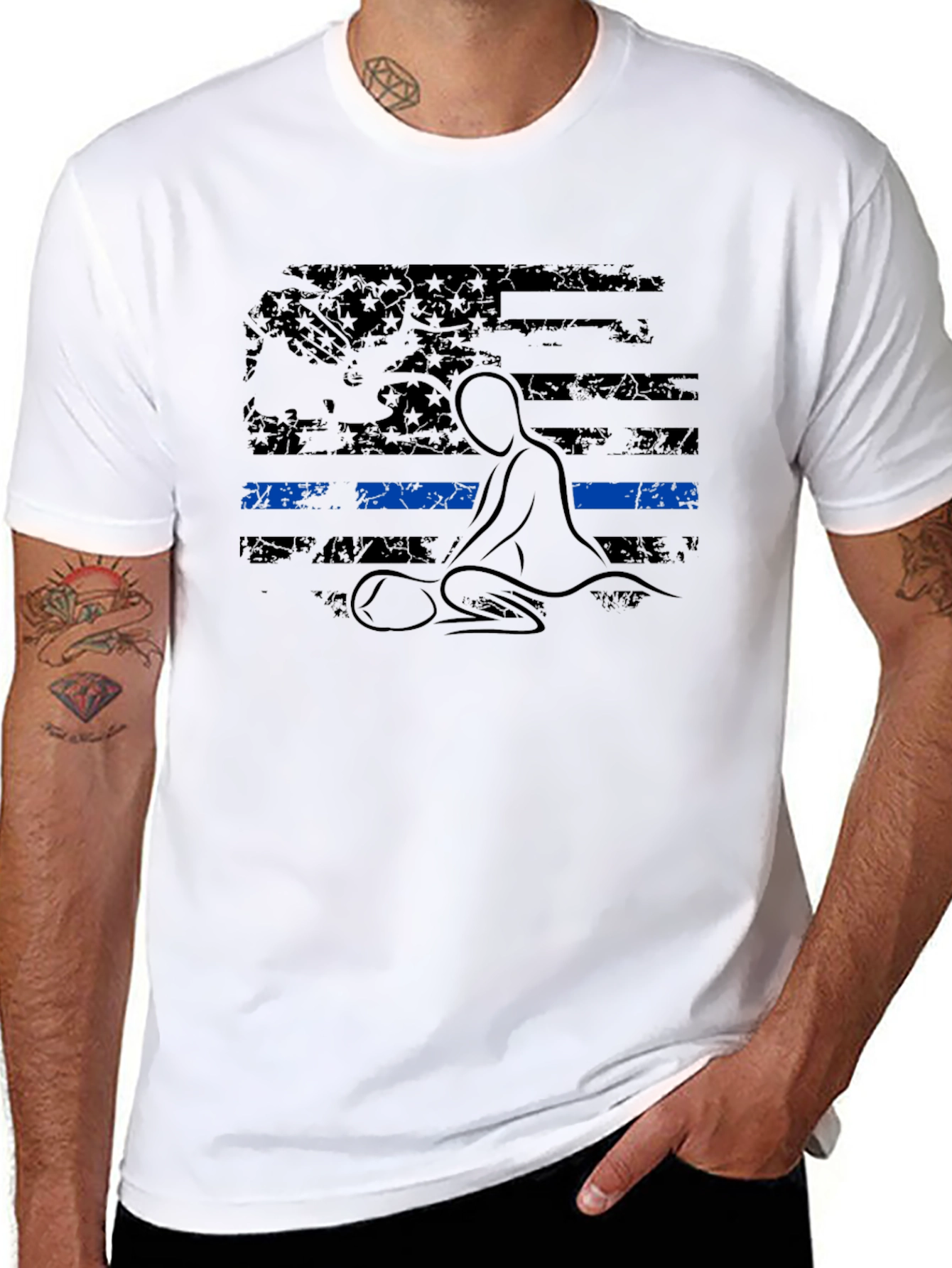 Thin Blue Line CPR T-Shirt - Black
