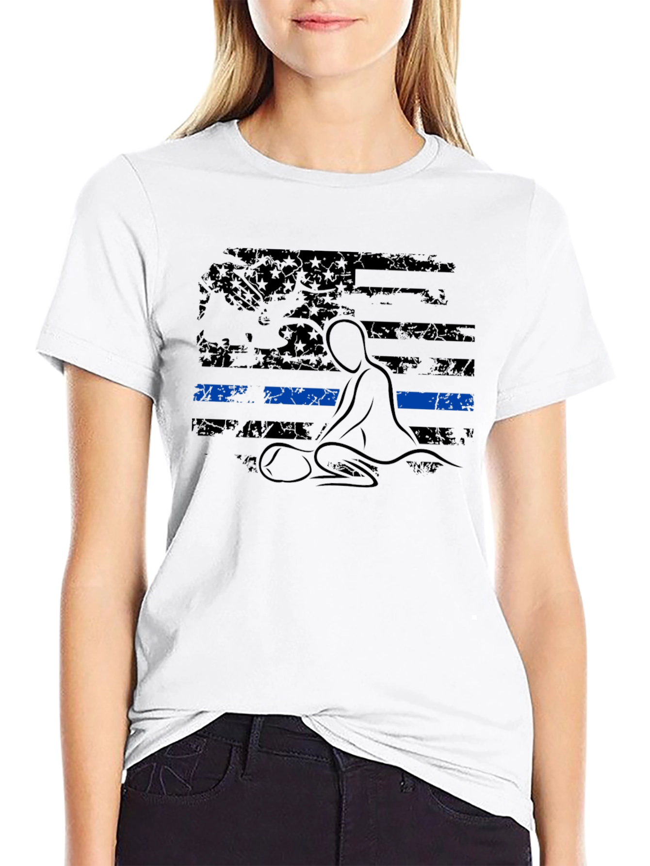 Thin Blue Line CPR T-Shirt - Black