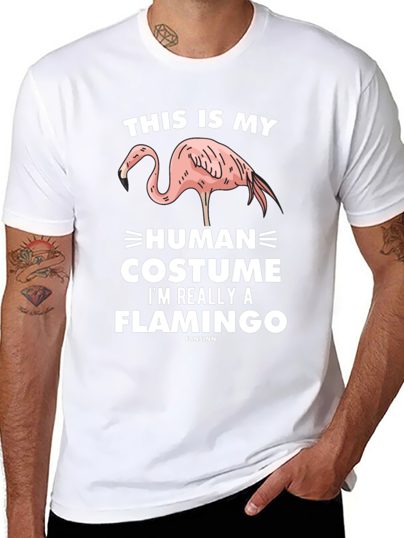 Funny Flamingo Costume T-Shirt