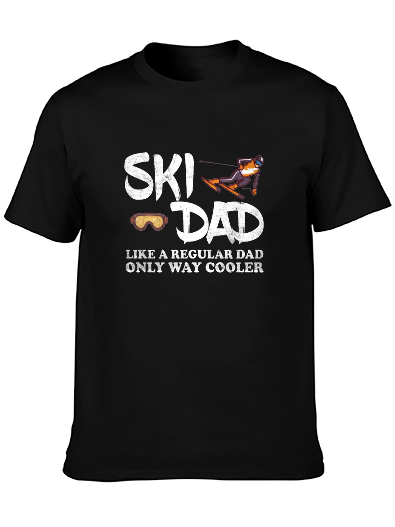 Ski Dad T-Shirt: Cool Skiing Dad Graphic Tee