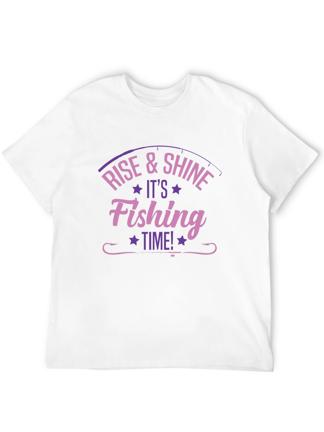 Rise & Shine Fishing Time Black T-Shirt