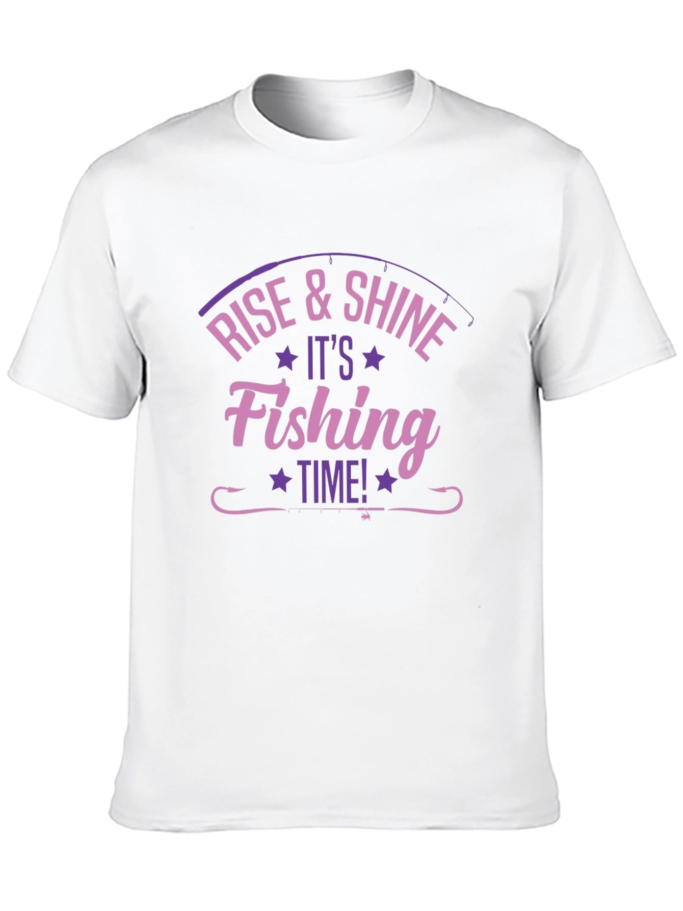 Rise & Shine Fishing Time Black T-Shirt