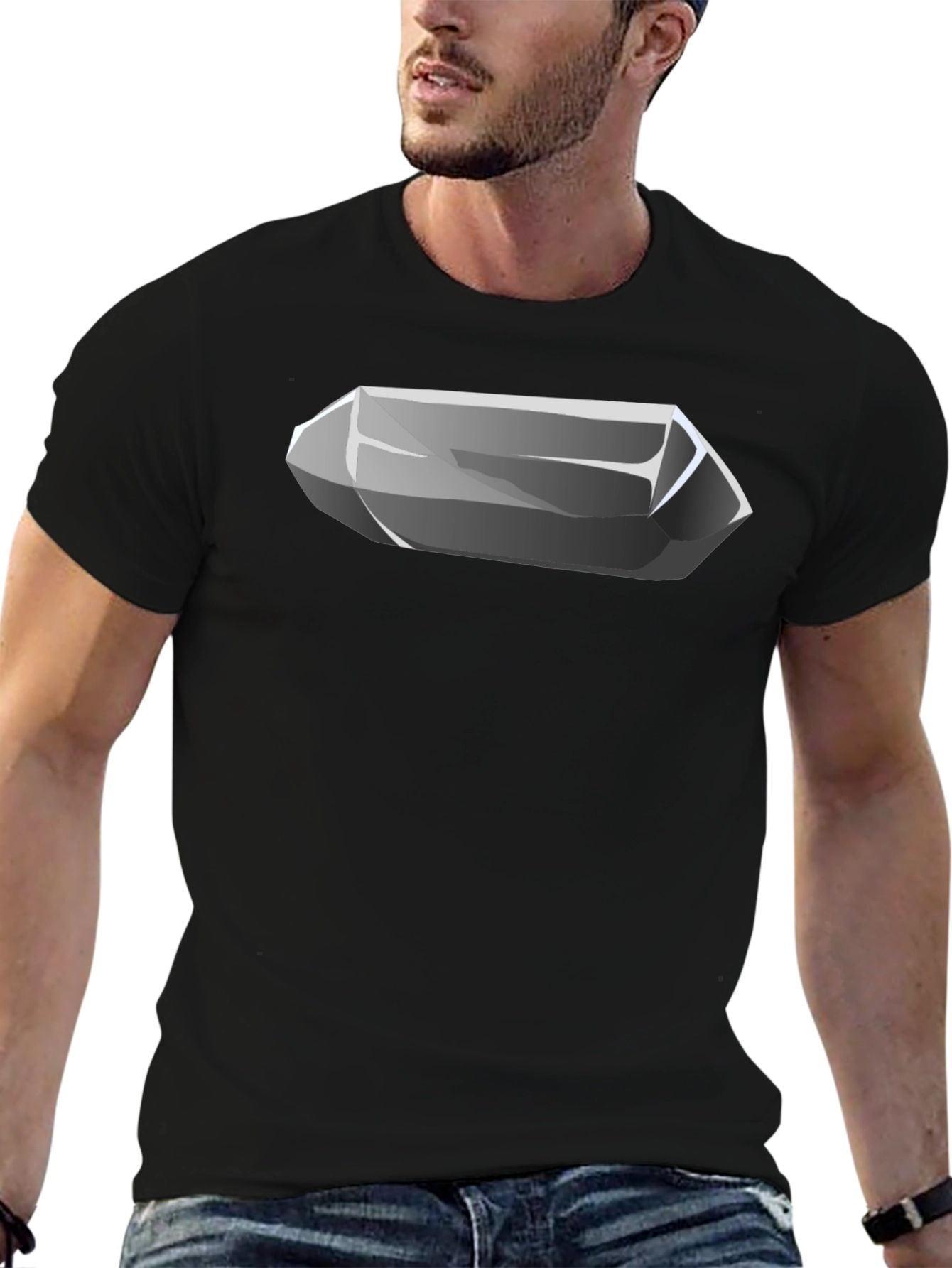 Quartz Crystal Graphic Tee - Cool Mineral Design