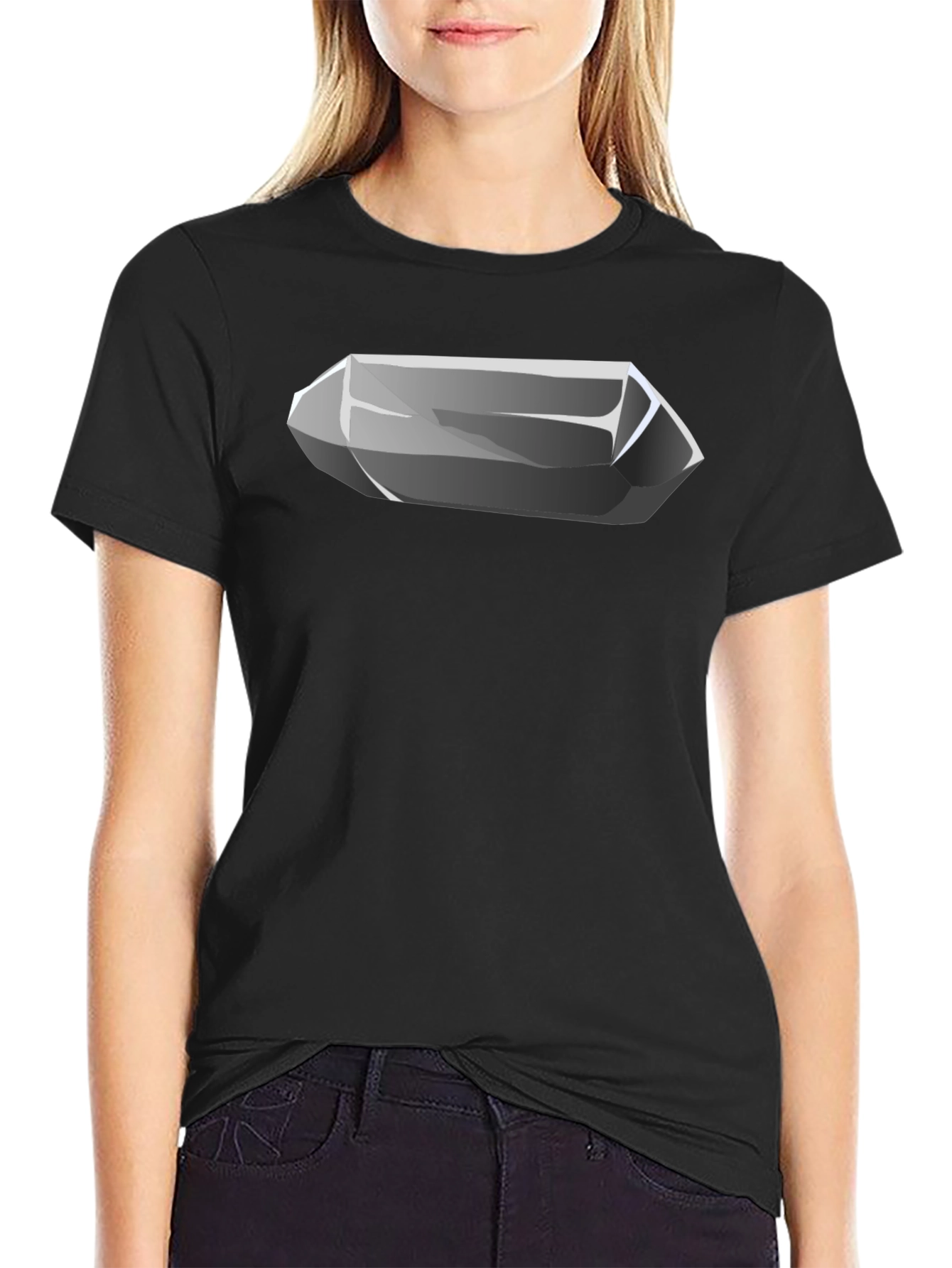 Quartz Crystal Graphic Tee - Cool Mineral Design