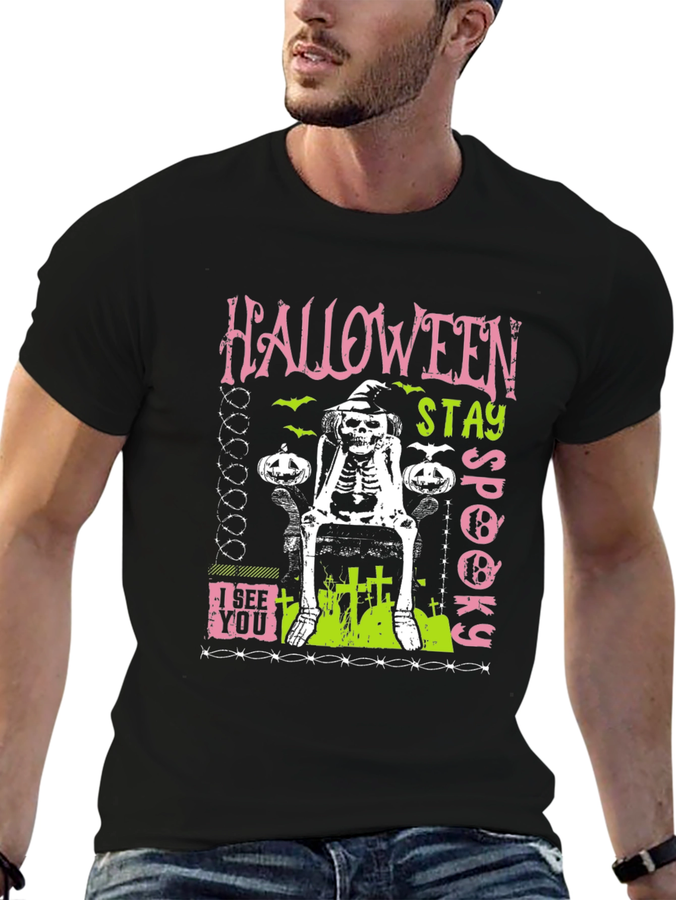 Halloween Stay Spooky Skeleton T-Shirt