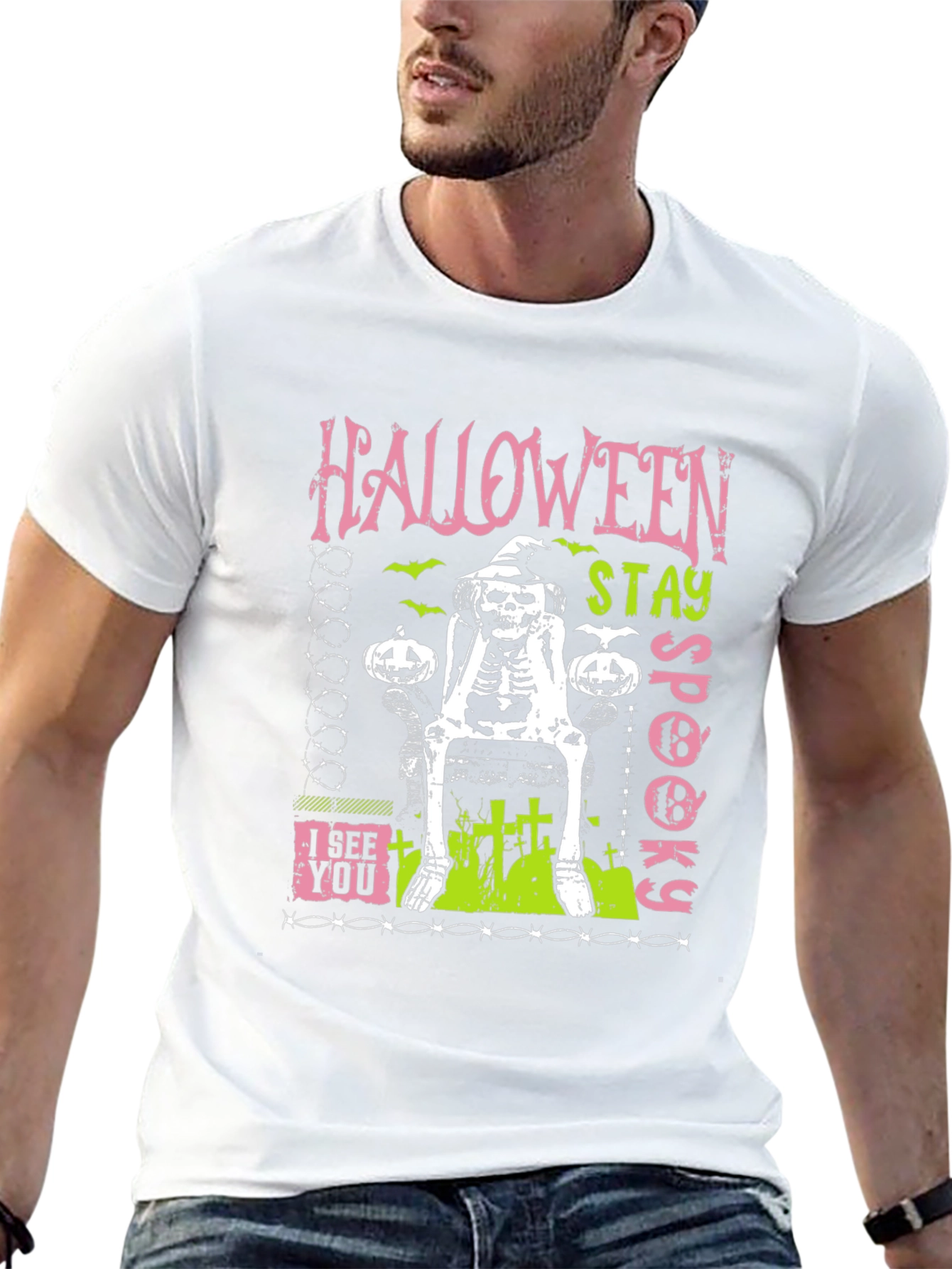 Halloween Stay Spooky Skeleton T-Shirt