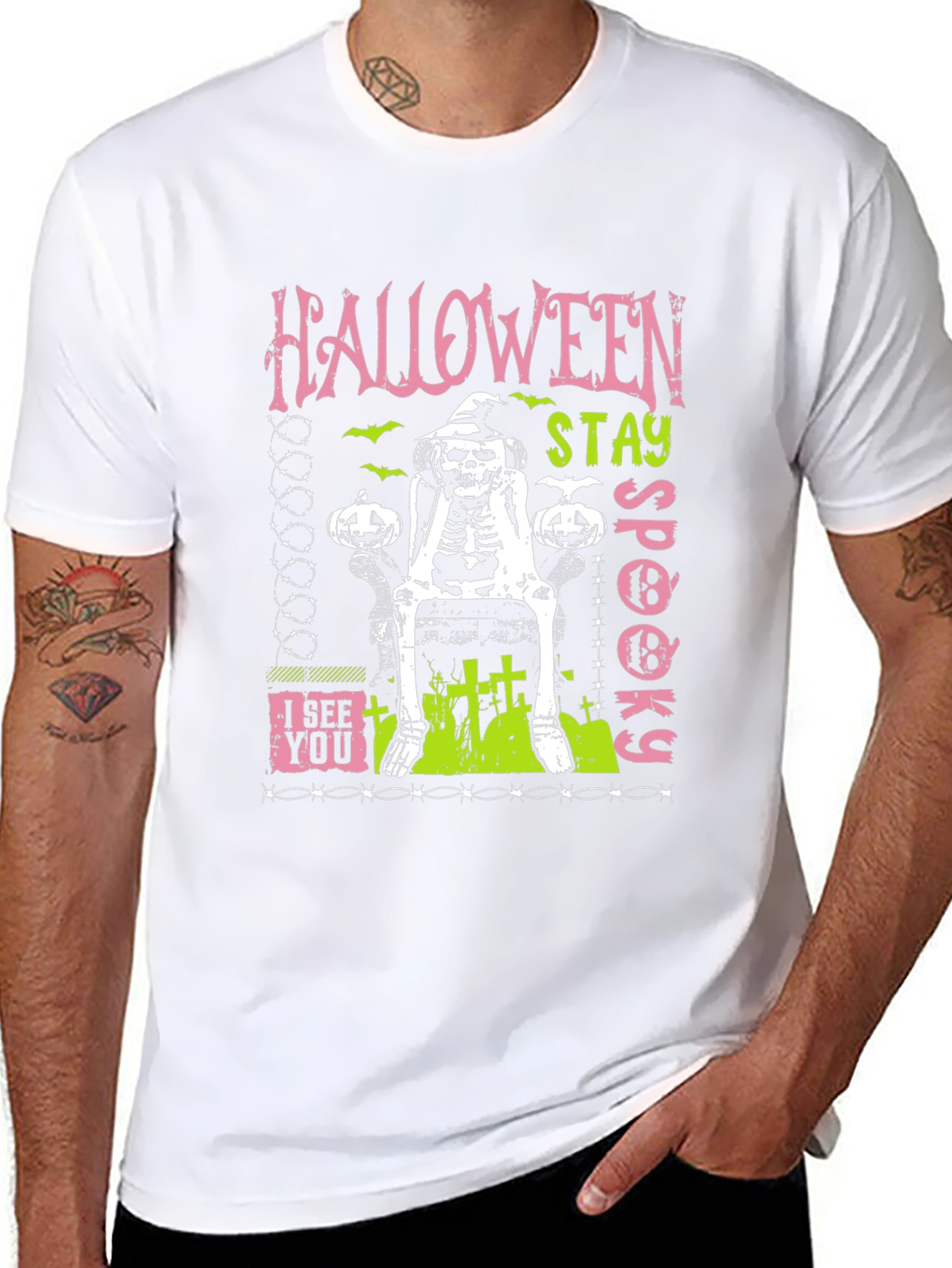 Halloween Stay Spooky Skeleton T-Shirt