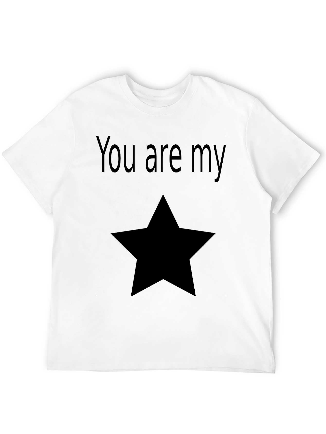 You Are My Star Graphic Tee - Black