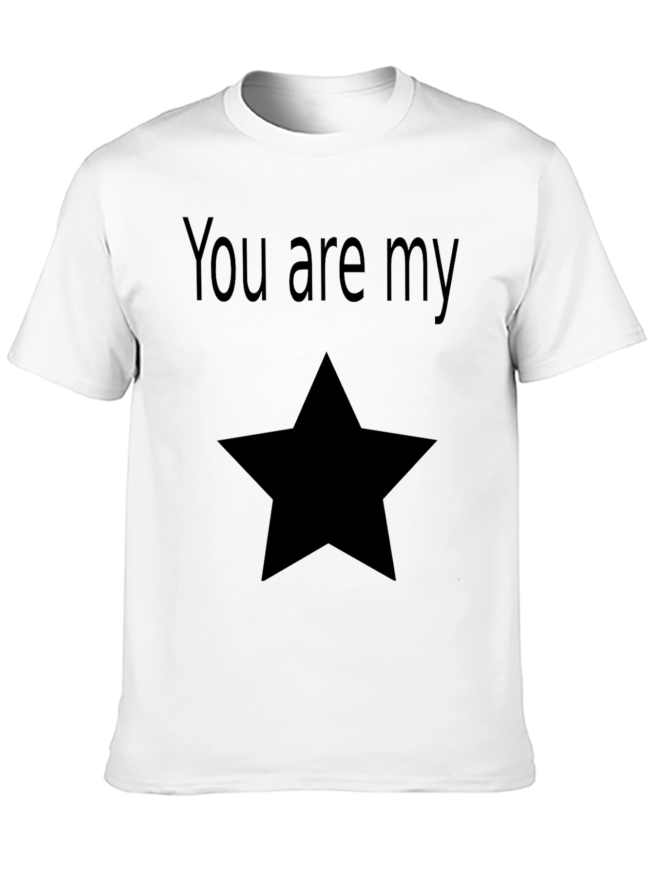 You Are My Star Graphic Tee - Black