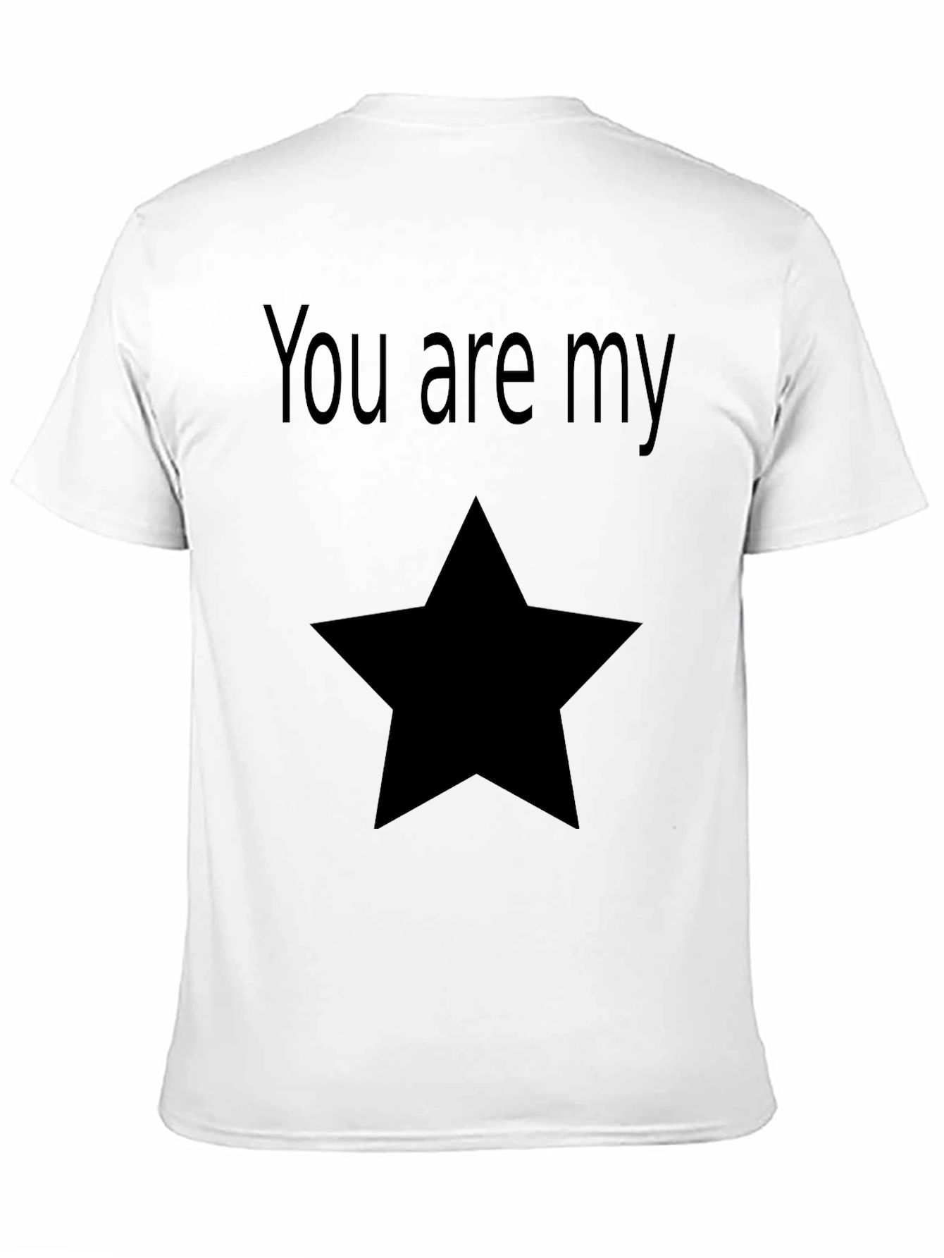 You Are My Star Graphic Tee - Black
