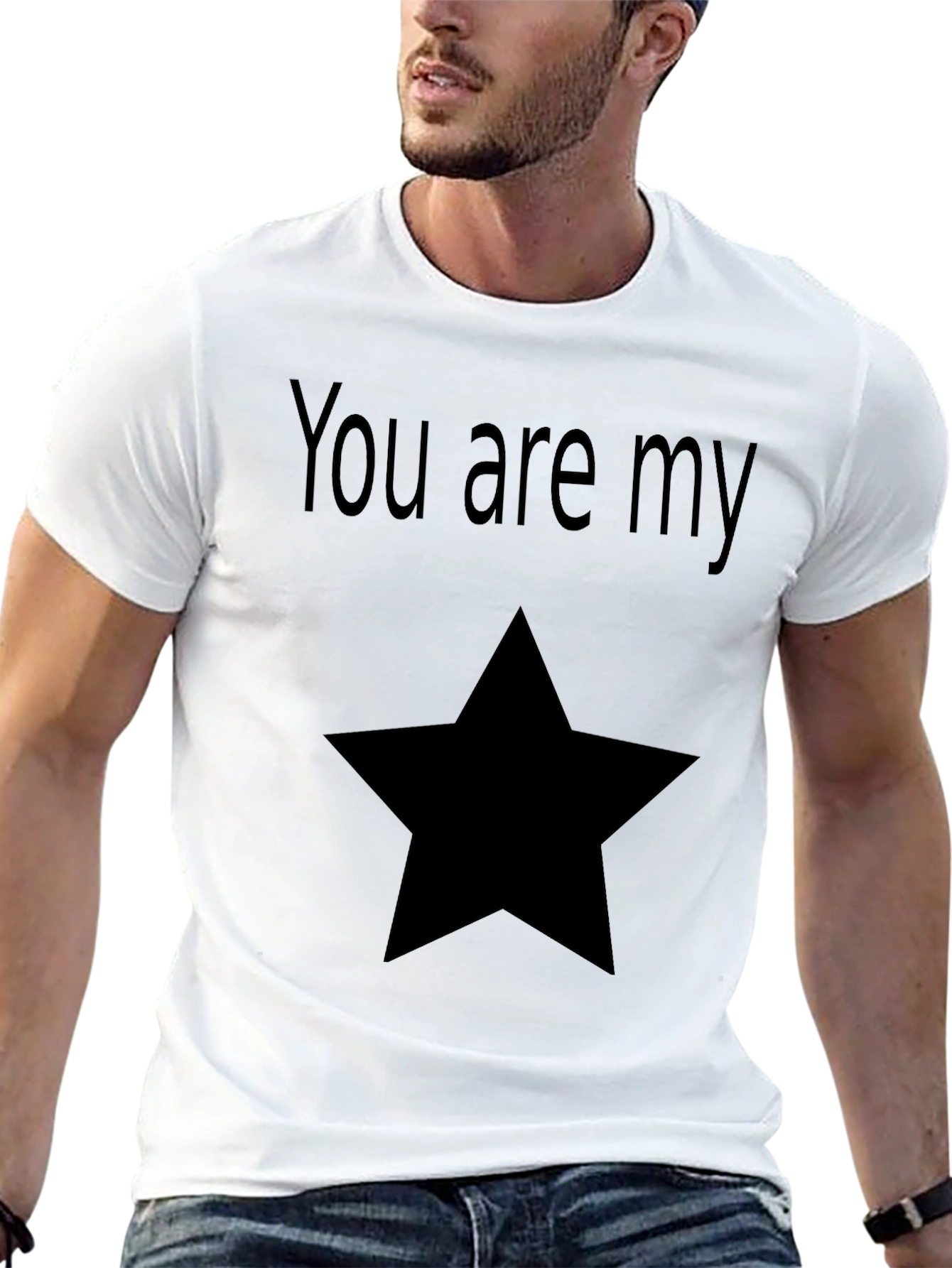 You Are My Star Graphic Tee - Black