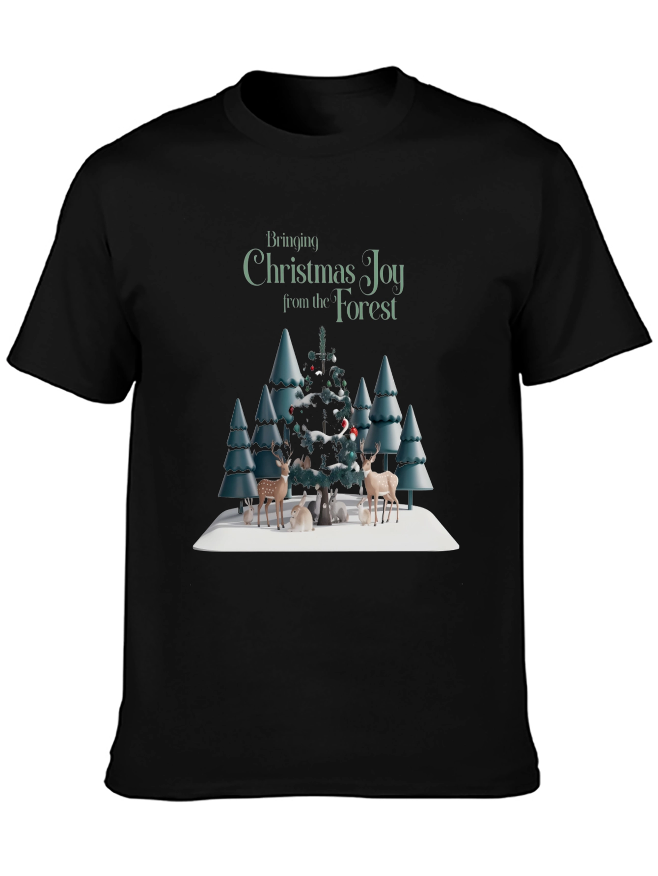Christmas Joy Forest Graphic Tee