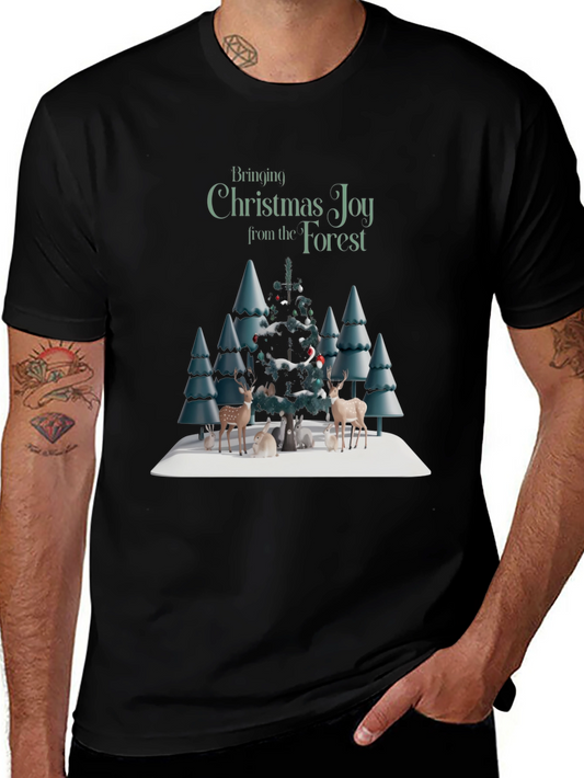 Christmas Joy Forest Graphic Tee