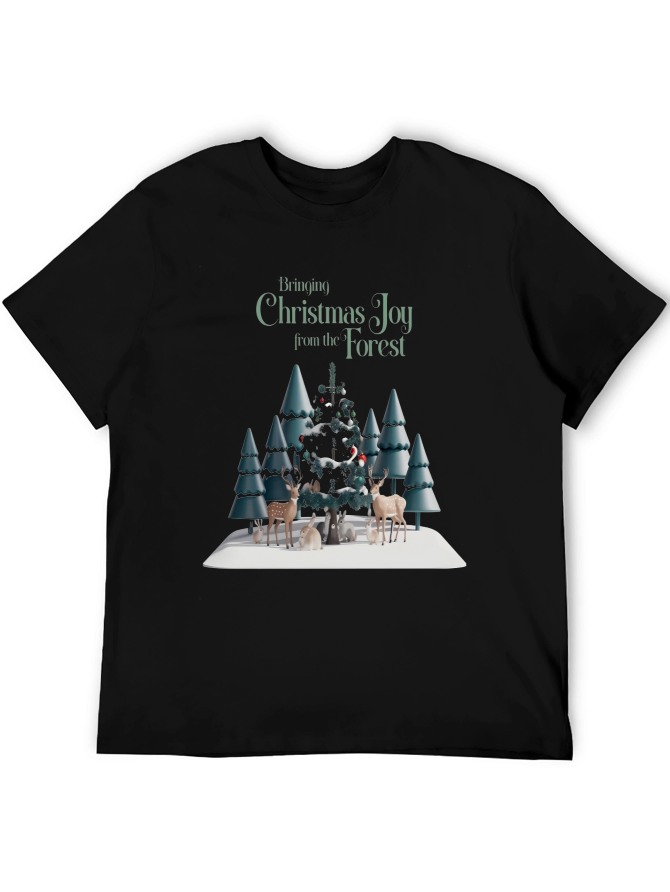 Christmas Joy Forest Graphic Tee