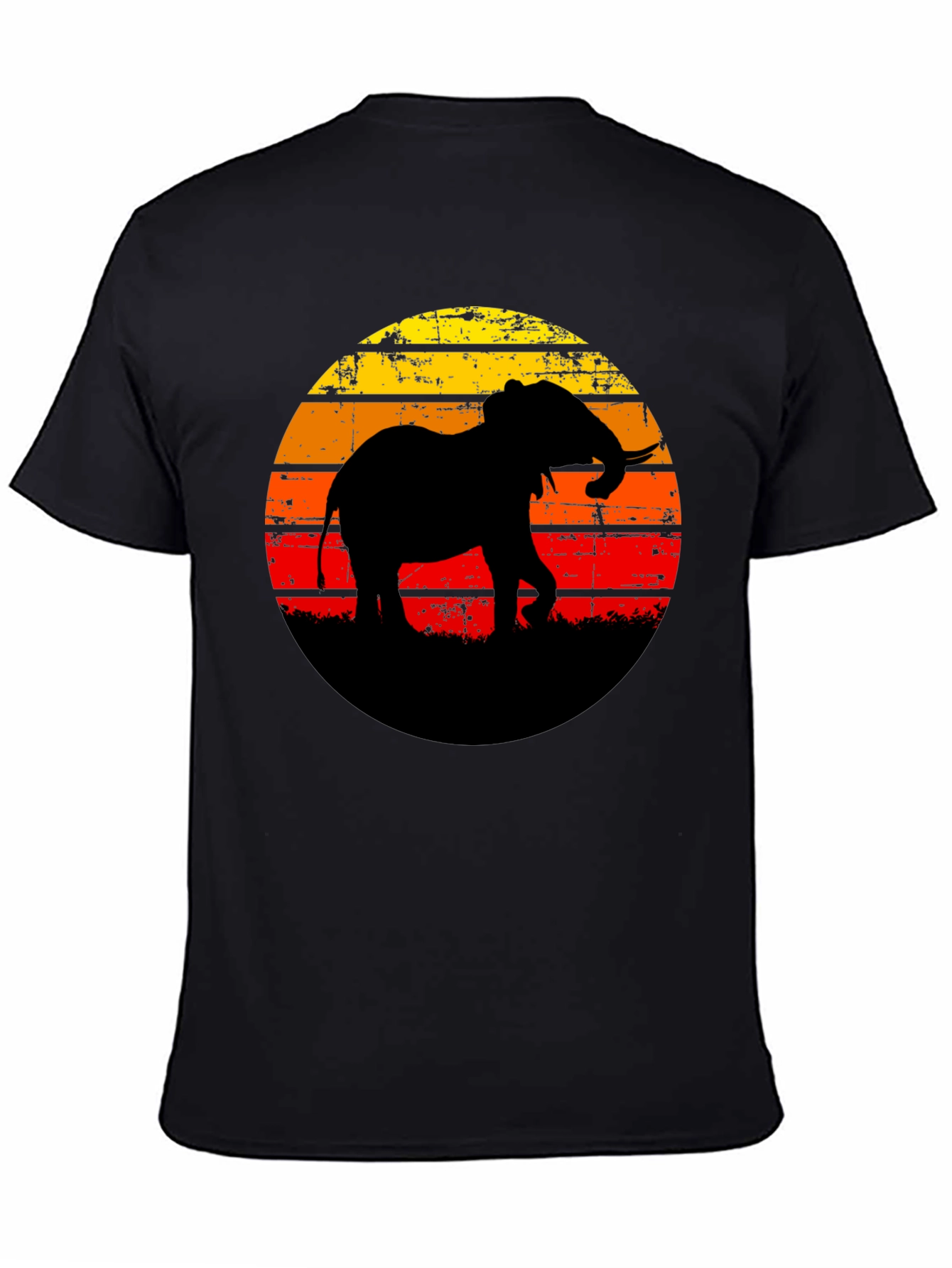 Elephant Sunset Graphic Tee
