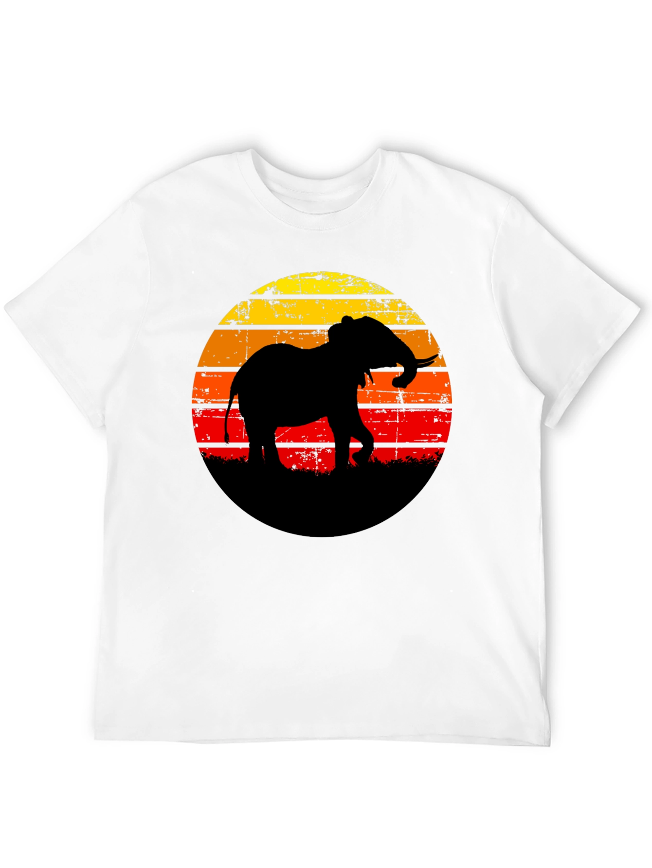 Elephant Sunset Graphic Tee