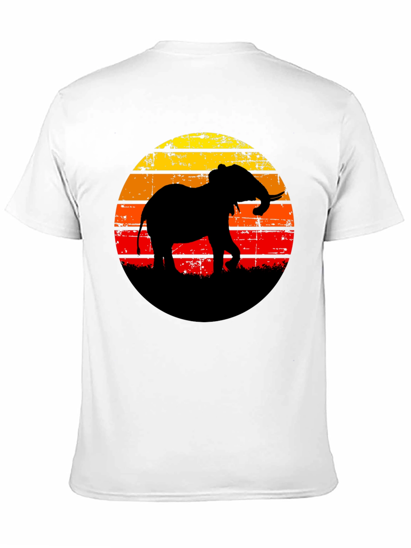 Elephant Sunset Graphic Tee