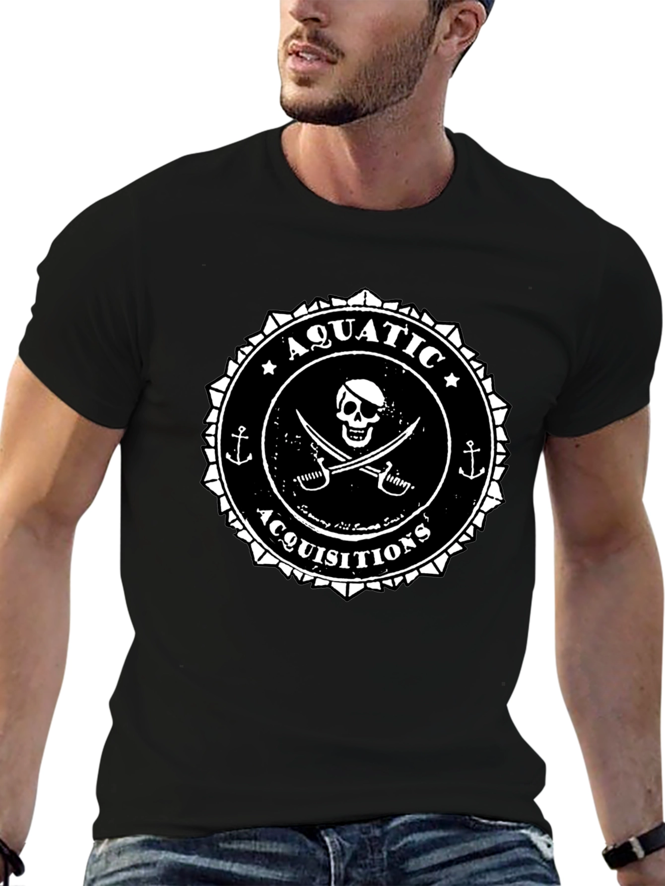 Aquatic Acquisitions Pirate Graphic T-Shirt