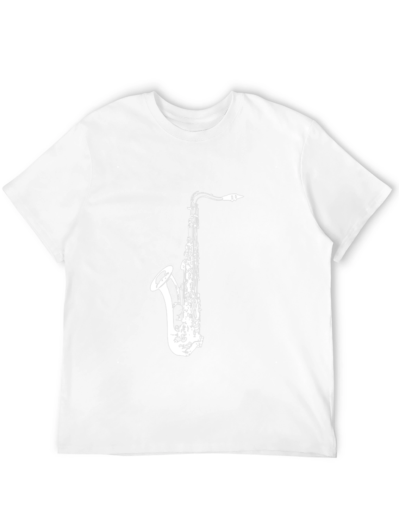 Saxophone Graphic Tee - Music Lovers Black T-Shirt