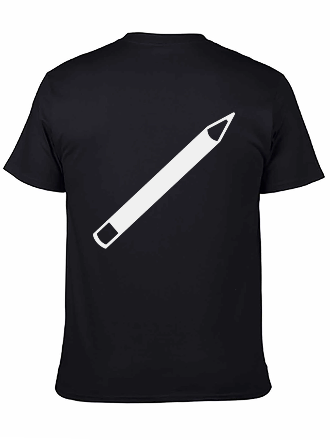 Pencil Graphic Tee - Unisex Black T-Shirt