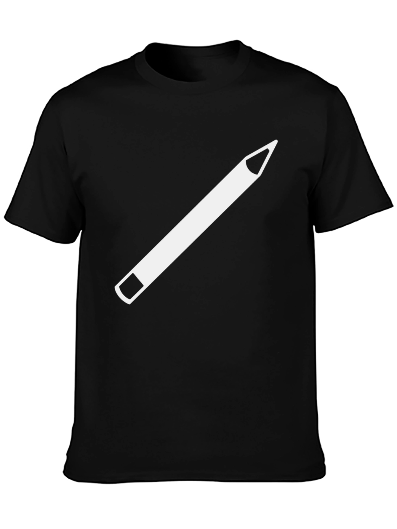 Pencil Graphic Tee - Unisex Black T-Shirt