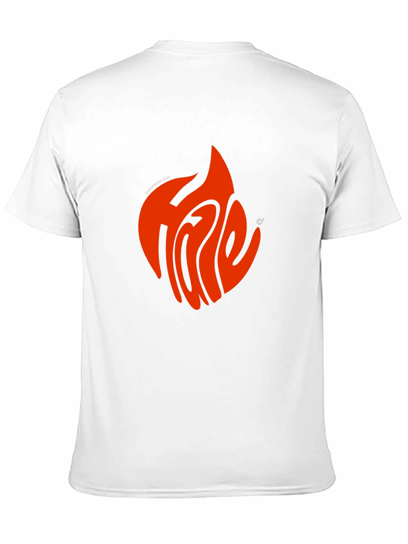 Fiery Flame Graphic Tee - Cool Black T-Shirt