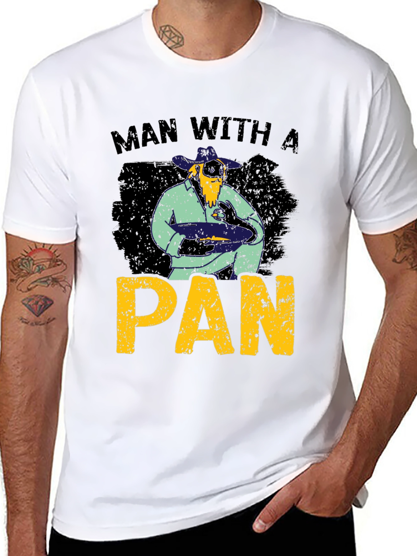 Man With A Pan Graphic T-Shirt
