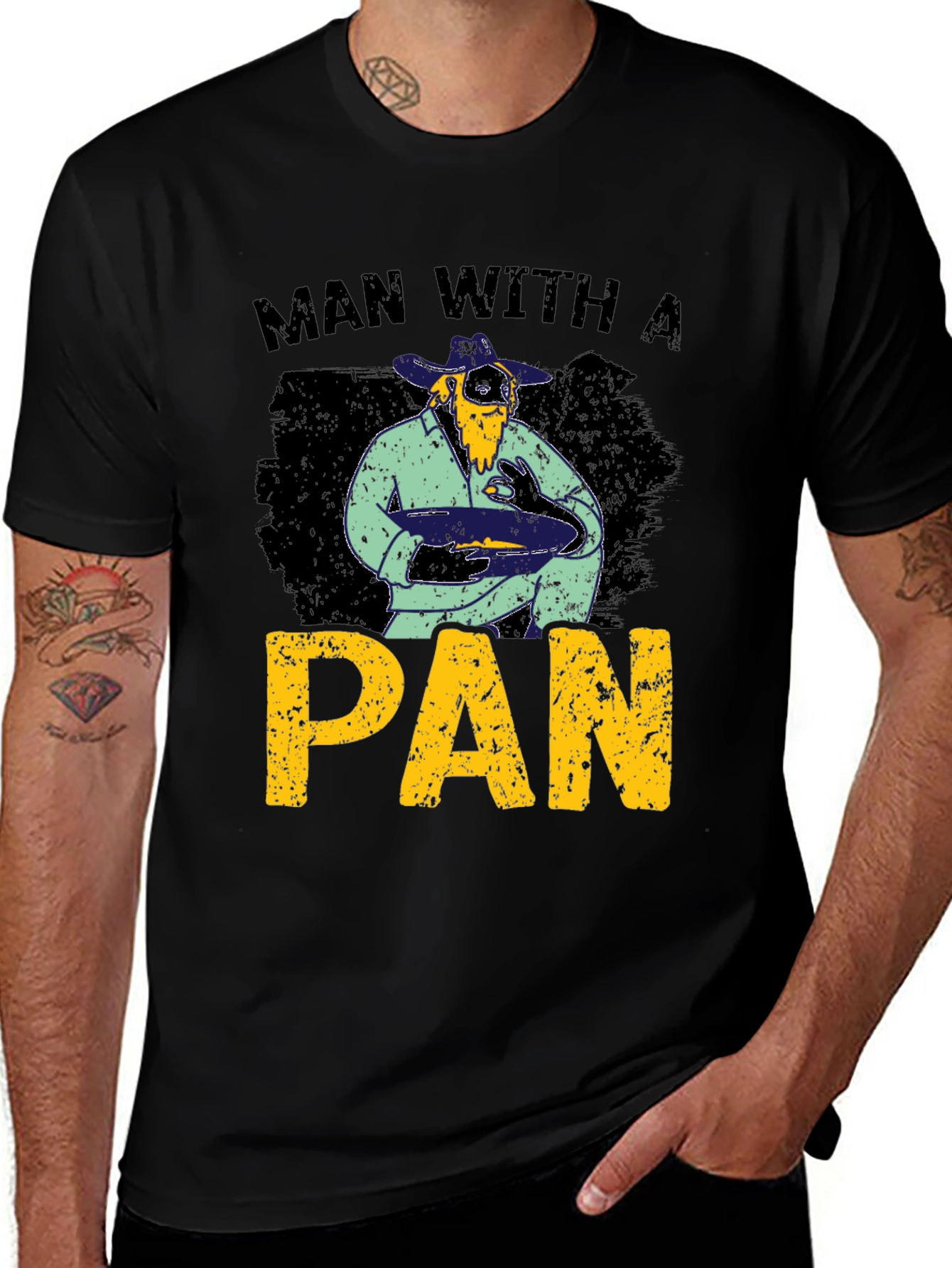 Man With A Pan Graphic T-Shirt