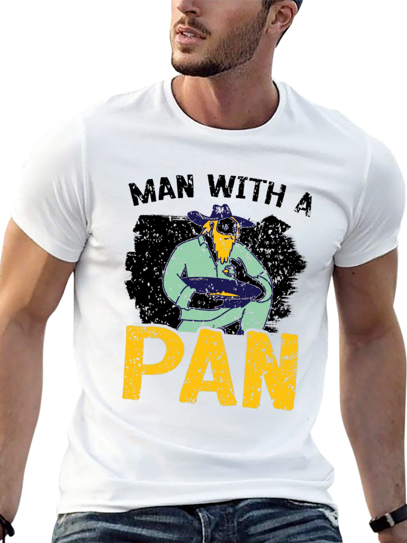 Man With A Pan Graphic T-Shirt